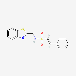 (E)-N-(1,3-benzothiazol-2-ylmethyl)-2-phenylethenesulfonamide