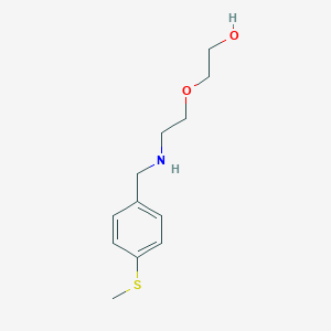 2-(2-{[4-(Methylsulfanyl)benzyl]amino}ethoxy)ethanol