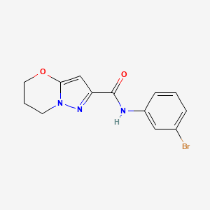 N-(3-bromophenyl)-6,7-dihydro-5H-pyrazolo[5,1-b][1,3]oxazine-2-carboxamide