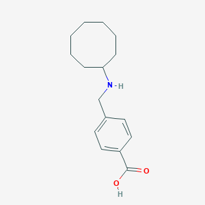 molecular formula C16H23NO2 B275852 4-[(Cyclooctylamino)methyl]benzoic acid 