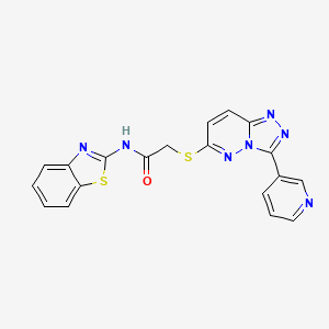 N-(benzo[d]thiazol-2-yl)-2-((3-(pyridin-3-yl)-[1,2,4]triazolo[4,3-b]pyridazin-6-yl)thio)acetamide