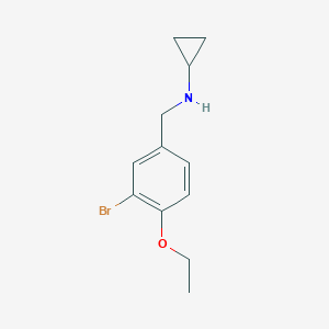 molecular formula C12H16BrNO B275853 N-(3-bromo-4-ethoxybenzyl)cyclopropanamine 