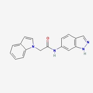 N-(1H-indazol-6-yl)-2-(1H-indol-1-yl)acetamide