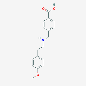 molecular formula C17H19NO3 B275855 4-({[2-(4-Methoxyphenyl)ethyl]amino}methyl)benzoic acid 