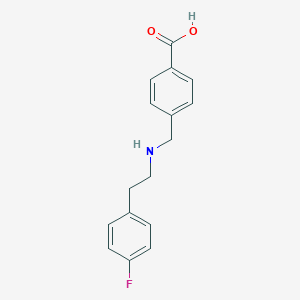 molecular formula C16H16FNO2 B275856 4-({[2-(4-Fluorophenyl)ethyl]amino}methyl)benzoic acid 