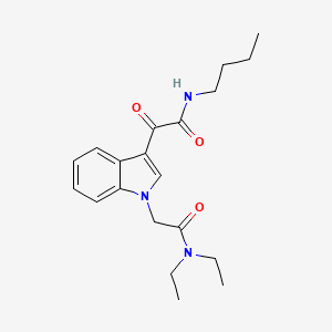 molecular formula C20H27N3O3 B2758581 N-butyl-2-[1-[2-(diethylamino)-2-oxoethyl]indol-3-yl]-2-oxoacetamide CAS No. 872843-78-2