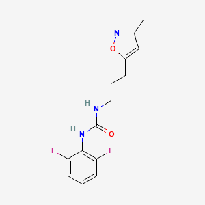 1-(2,6-Difluorophenyl)-3-(3-(3-methylisoxazol-5-yl)propyl)urea