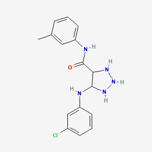 molecular formula C16H14ClN5O B2758594 5-(3-chloroanilino)-N-(3-methylphenyl)triazolidine-4-carboxamide CAS No. 1105199-63-0