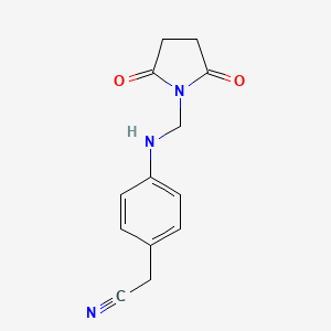 2-(4-{[(2,5-Dioxopyrrolidin-1-yl)methyl]amino}phenyl)acetonitrile