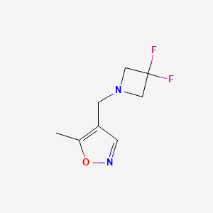 4-((3,3-Difluoroazetidin-1-yl)methyl)-5-methylisoxazole