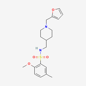 N-((1-(furan-2-ylmethyl)piperidin-4-yl)methyl)-2-methoxy-5-methylbenzenesulfonamide