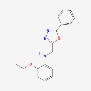 (2-Ethoxy-phenyl)-(5-phenyl-[1,3,4]oxadiazol-2-ylmethyl)-amine