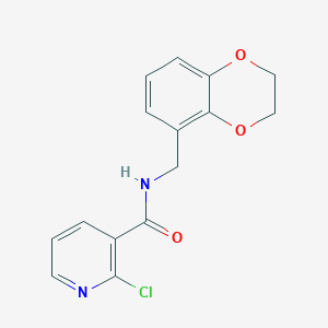 2-chloro-N-[(2,3-dihydro-1,4-benzodioxin-5-yl)methyl]pyridine-3-carboxamide