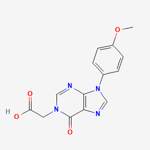 [9-(4-methoxyphenyl)-6-oxo-6,9-dihydro-1H-purin-1-yl]acetic acid