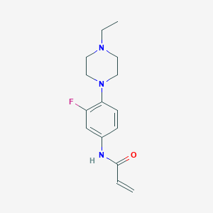 molecular formula C15H20FN3O B2758659 N-[4-(4-Ethylpiperazin-1-yl)-3-fluorophenyl]prop-2-enamide CAS No. 2361642-10-4