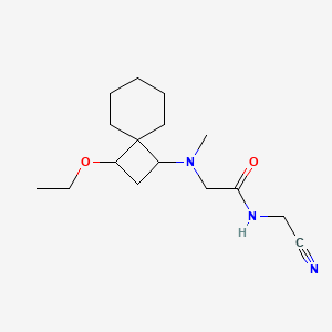 N-(cyanomethyl)-2-({3-ethoxyspiro[3.5]nonan-1-yl}(methyl)amino)acetamide