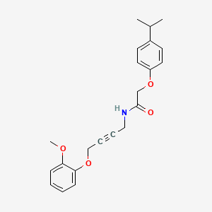 2-(4-isopropylphenoxy)-N-(4-(2-methoxyphenoxy)but-2-yn-1-yl)acetamide