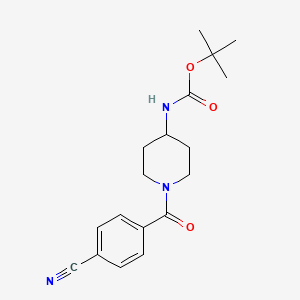 tert-Butyl 1-(4-cyanobenzoyl)piperidin-4-ylcarbamate