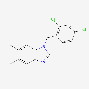 1-[(2,4-Dichlorophenyl)methyl]-5,6-dimethylbenzimidazole
