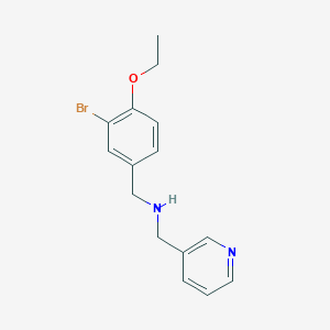 molecular formula C15H17BrN2O B275868 1-(3-bromo-4-ethoxyphenyl)-N-(pyridin-3-ylmethyl)methanamine 