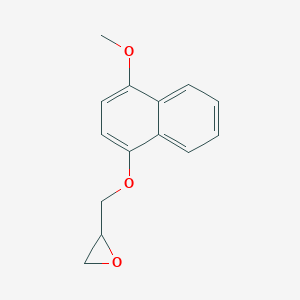 molecular formula C14H14O3 B027587 1-(2,3-Epoxypropoxy)-4-methoxynaphthalene CAS No. 14133-78-9
