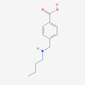 molecular formula C12H17NO2 B275871 4-[(Butylamino)methyl]benzoic acid 