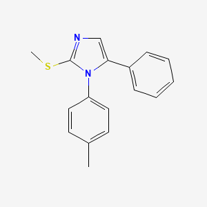 molecular formula C17H16N2S B2758712 2-(methylthio)-5-phenyl-1-(p-tolyl)-1H-imidazole CAS No. 136802-82-9