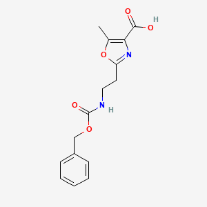 2-(2-{[(Benzyloxy)carbonyl]amino}ethyl)-5-methyl-1,3-oxazole-4-carboxylic acid