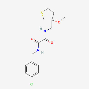 N1-(4-chlorobenzyl)-N2-((3-methoxytetrahydrothiophen-3-yl)methyl)oxalamide