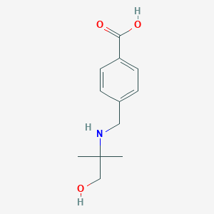 4-{[(1-Hydroxy-2-methylpropan-2-yl)amino]methyl}benzoic acid