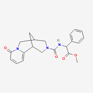 methyl {[(8-oxo-1,5,6,8-tetrahydro-2H-1,5-methanopyrido[1,2-a][1,5]diazocin-3(4H)-yl)carbonyl]amino}(phenyl)acetate