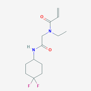 molecular formula C13H20F2N2O2 B2758723 N-[2-[(4,4-Difluorocyclohexyl)amino]-2-oxoethyl]-N-ethylprop-2-enamide CAS No. 2361711-91-1
