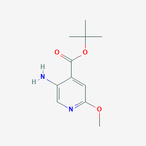molecular formula C11H16N2O3 B2758724 Tert-butyl 5-amino-2-methoxypyridine-4-carboxylate CAS No. 2287340-84-3
