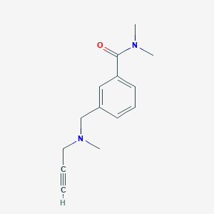 N,N-dimethyl-3-{[methyl(prop-2-yn-1-yl)amino]methyl}benzamide