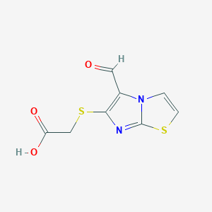 2-((5-Formylimidazo[2,1-b]thiazol-6-yl)thio)acetic acid