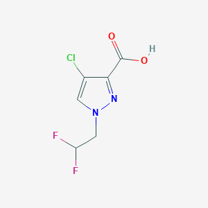 4-Chloro-1-(2,2-difluoroethyl)-1H-pyrazole-3-carboxylic acid
