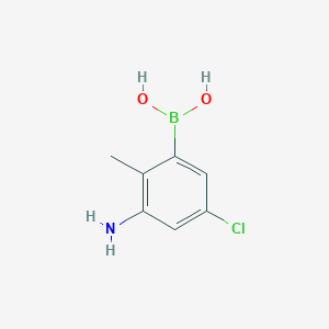 (3-Amino-5-chloro-2-methylphenyl)boronic acid