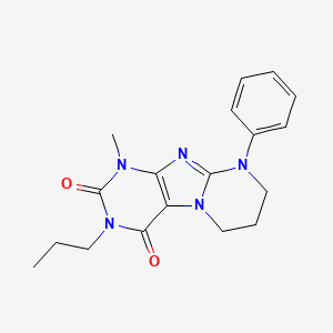 1-methyl-9-phenyl-3-propyl-7,8-dihydro-6H-purino[7,8-a]pyrimidine-2,4-dione