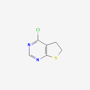 molecular formula C6H5ClN2S B2758752 4-Chloro-5,6-dihydrothieno[2,3-d]pyrimidine CAS No. 2416235-27-1