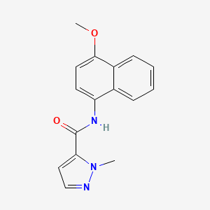 molecular formula C16H15N3O2 B2758763 N-(4-甲氧基萘-1-基)-1-甲基-1H-吡唑-5-甲酰胺 CAS No. 1189858-15-8