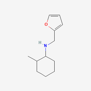 molecular formula C12H19NO B2758778 N-(2-furylmethyl)-N-(2-methylcyclohexyl)amine CAS No. 355381-97-4