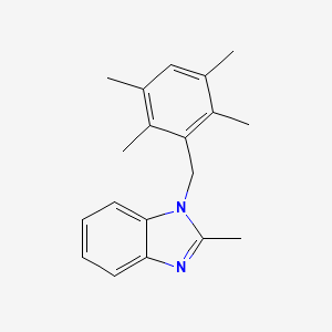 2-Methyl-1-[(2,3,5,6-tetramethylphenyl)methyl]benzimidazole