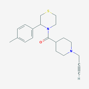 [3-(4-Methylphenyl)thiomorpholin-4-yl]-(1-prop-2-ynylpiperidin-4-yl)methanone