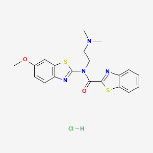 N-(2-(dimethylamino)ethyl)-N-(6-methoxybenzo[d]thiazol-2-yl)benzo[d]thiazole-2-carboxamide hydrochloride