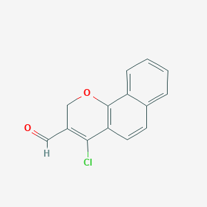 molecular formula C14H9ClO2 B027588 4-Chloro-2h-benzo[h]chromene-3-carbaldehyde CAS No. 109179-59-1