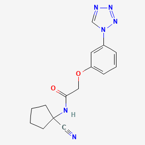 N-(1-cyanocyclopentyl)-2-[3-(tetrazol-1-yl)phenoxy]acetamide