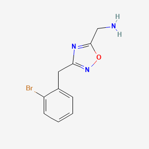 [3-(2-Bromobenzyl)-1,2,4-oxadiazol-5-yl]methanamine