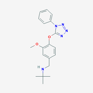 N-{3-methoxy-4-[(1-phenyl-1H-tetrazol-5-yl)oxy]benzyl}-2-methylpropan-2-amine