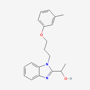 1-[1-[3-(3-Methylphenoxy)propyl]benzimidazol-2-yl]ethanol