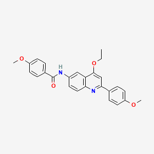 1-(4-methylpyrimidin-2-yl)-N-(3-morpholin-4-ylpropyl)piperidine-3-carboxamide